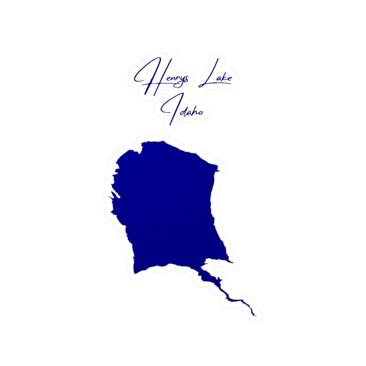 Idaho  Henrys  Lake  Vinyl  Decal  other  position  view  from  front  4  x  6.webp