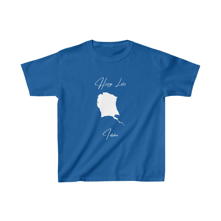 Idaho  Henrys  Lake  Youth  T-shirt  front  position  view  from  front  royal.webp