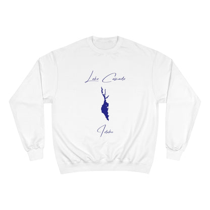 Idaho  Lake  Cascade  Sweatshirt  front  position  view  from  front  white.webp