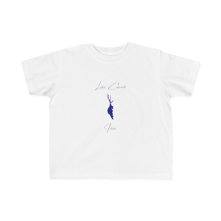 Idaho  Lake  Cascade  Toddler  T-shirt  front  position  view  from  front  white.webp