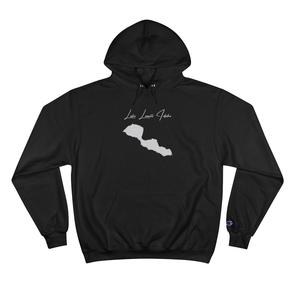 Idaho  Lake  Lowell  Hoodie  front  position  view  from  front  black.webp