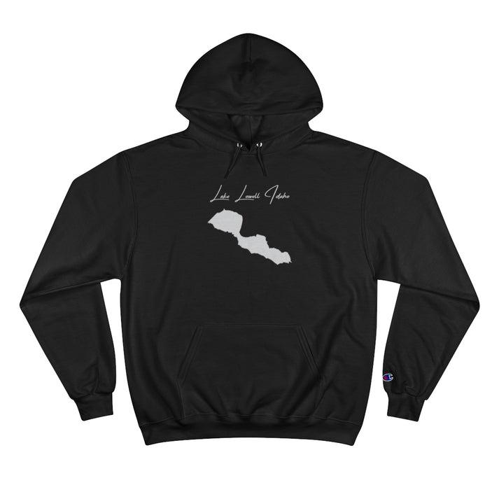 Idaho  Lake  Lowell  Hoodie  front  position  view  from  front  black.webp