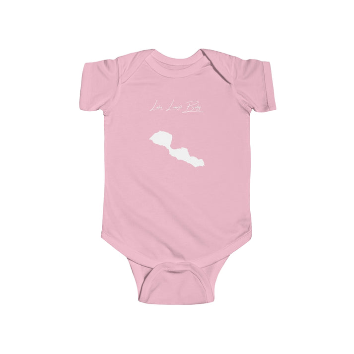 Idaho  Lake  Lowell  Onesie  front  position  view  from  front  pink.webp
