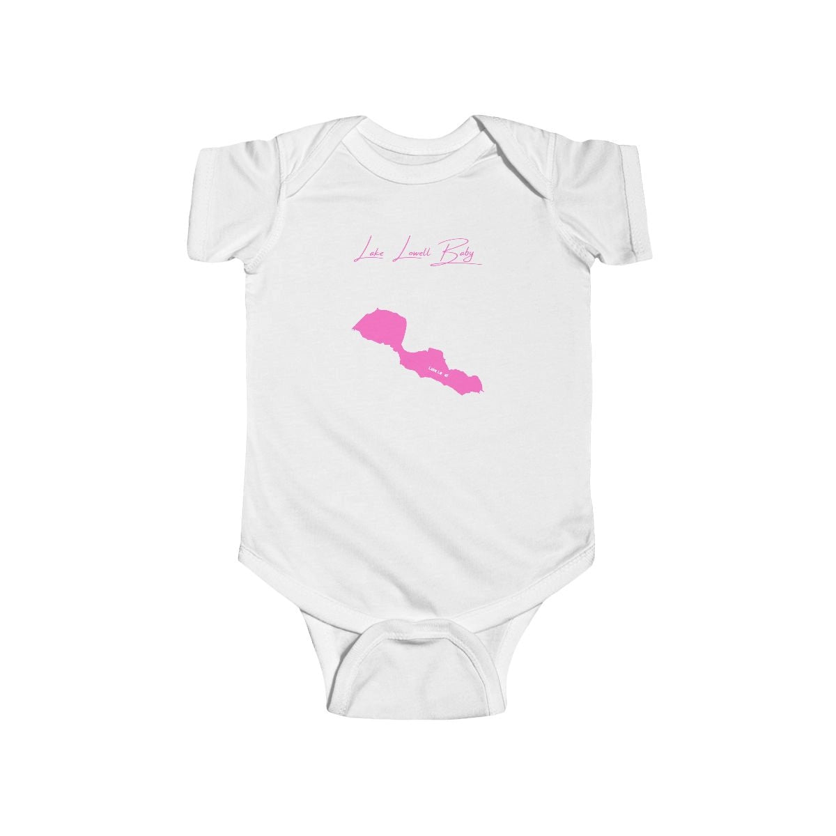 Idaho  Lake  Lowell  Onesie  front  position  view  from  front  white.webp