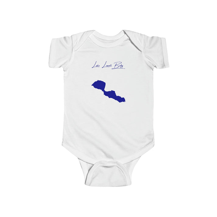 Idaho  Lake  Lowell  Onesie  front  position  view  from  front  white.webp