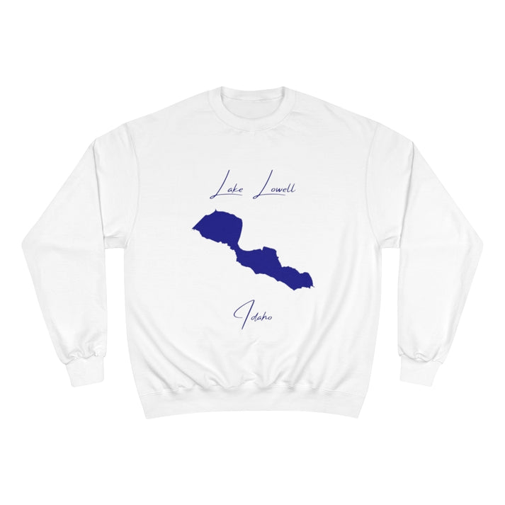 Idaho  Lake  Lowell  Sweatshirt  front  position  view  from  front  white.webp