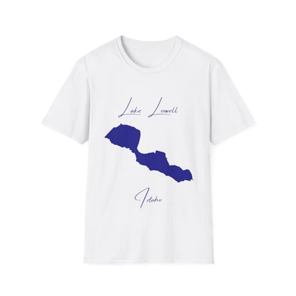 Idaho  Lake  Lowell  T-shirt  front  position  view  from  front  white.webp