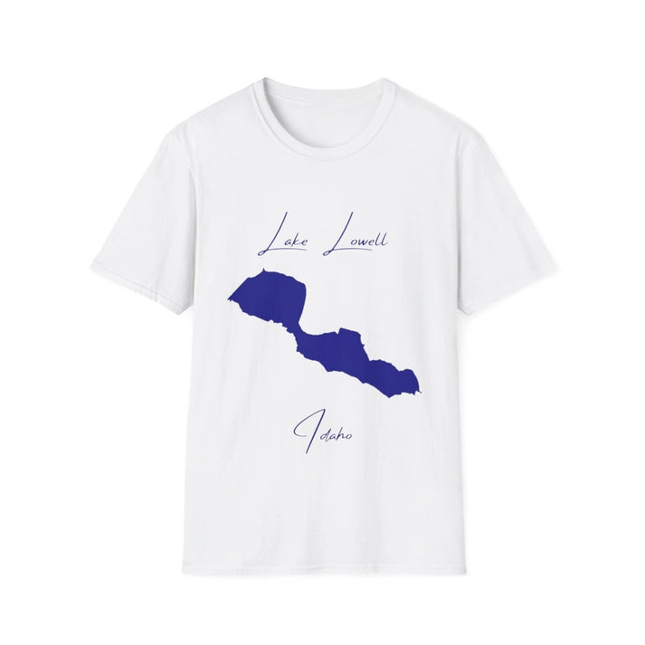 Idaho  Lake  Lowell  T-shirt  front  position  view  from  front  white.webp