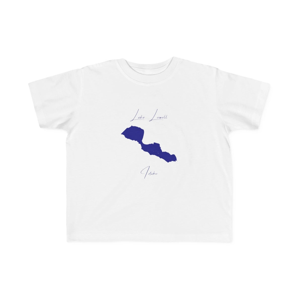 Idaho  Lake  Lowell  Toddler  T-shirt  front  position  view  from  front  white.webp