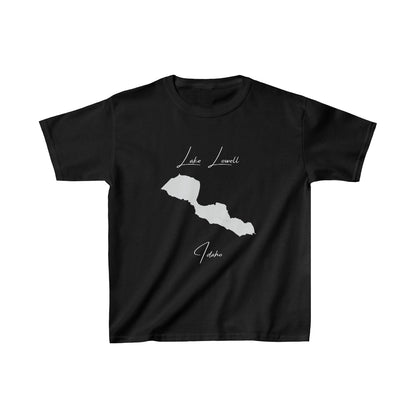 Idaho  Lake  Lowell  Youth  T-shirt  front  position  view  from  front  black.webp