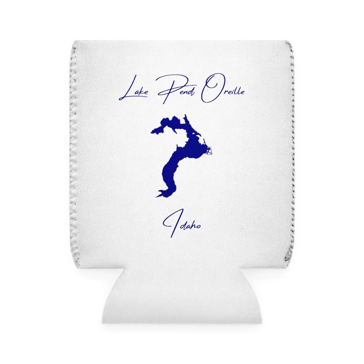Idaho  Lake  Pend  Oreille  Can  Koozie  front  position  view  from  front-1  white.webp