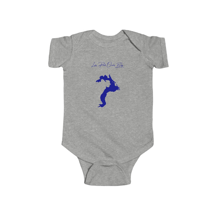Idaho  Lake  Pend  Oreille  Onesie  front  position  view  from  front  heather.webp