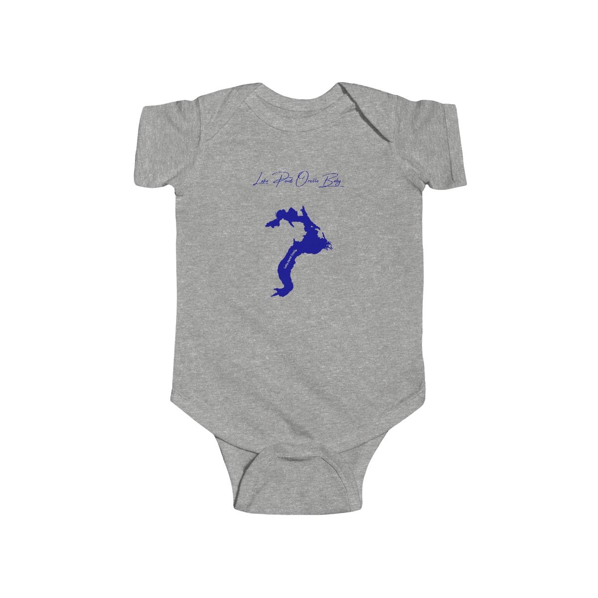 Idaho  Lake  Pend  Oreille  Onesie  front  position  view  from  front  heather.webp