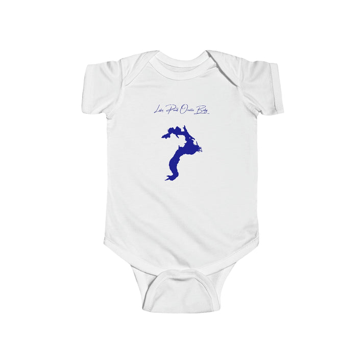 Idaho  Lake  Pend  Oreille  Onesie  front  position  view  from  front  white.webp