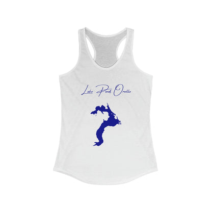 Idaho  Lake  Pend  Oreille  Racerback-Tank  front  position  view  from  front  solid  white.webp