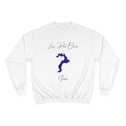 Idaho  Lake  Pend  Oreille  Sweatshirt  front  position  view  from  front  white.webp