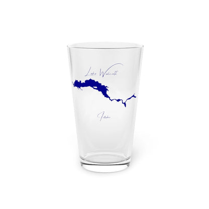 Idaho  Lake  Walcott  16oz  Pint  Glass  front  position  view  from  front  16oz.webp