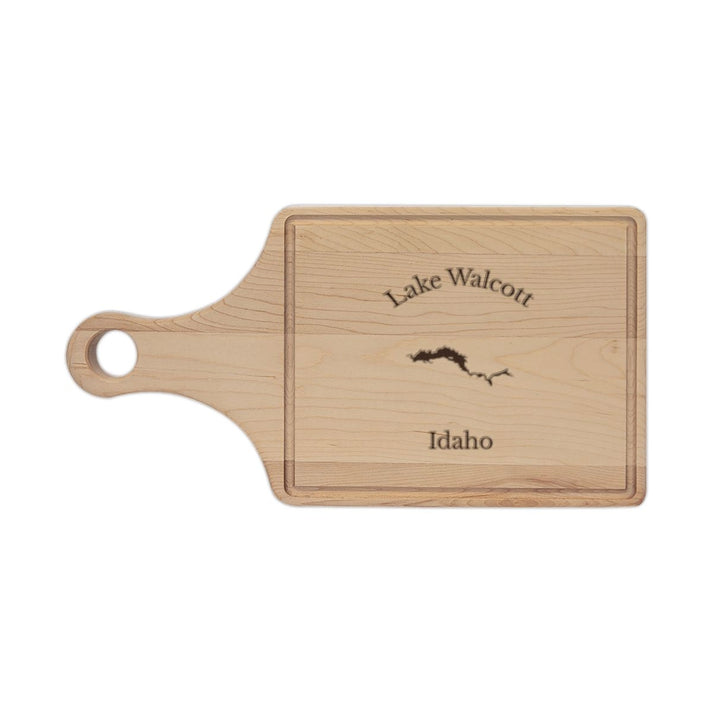 Idaho  Lake  Walcott  Engraved  Cutting  Board  front  position  view  from  front  maple.webp