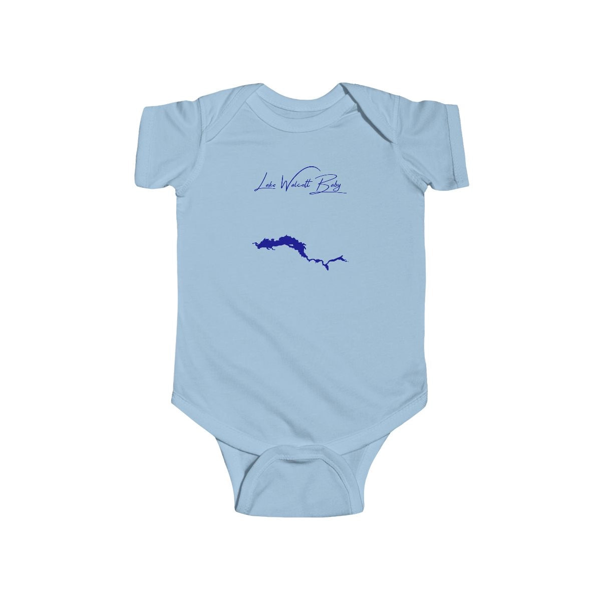 Idaho  Lake  Walcott  Onesie  front  position  view  from  front  light  blue.webp