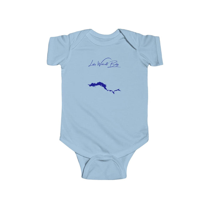 Idaho  Lake  Walcott  Onesie  front  position  view  from  front  light  blue.webp