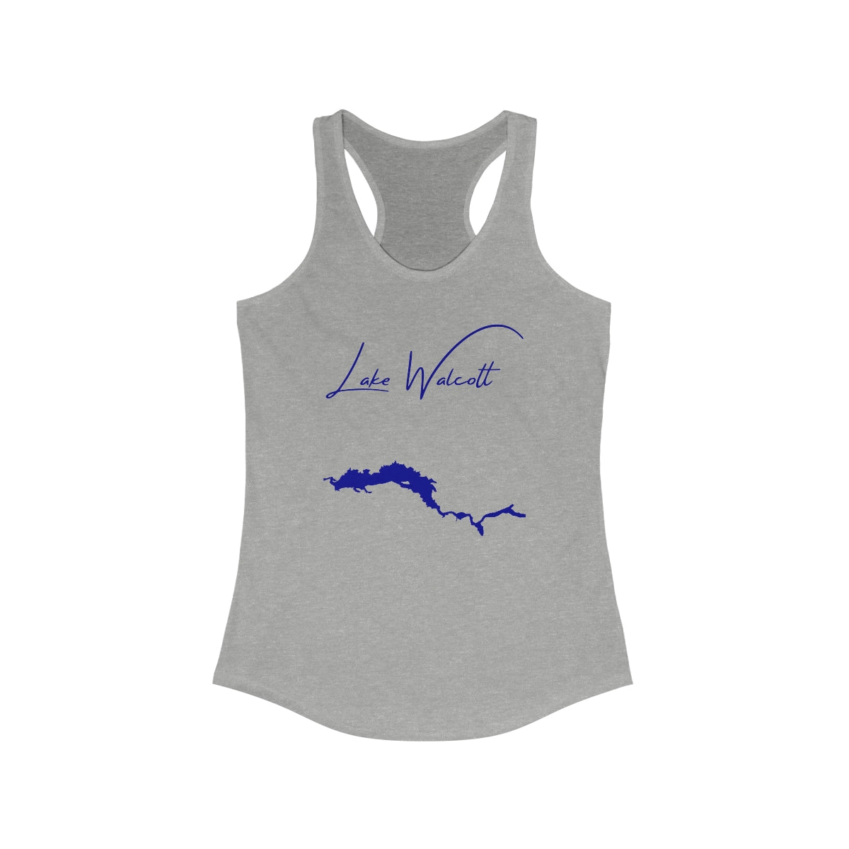 Idaho  Lake  Walcott  Racerback-Tank  front  position  view  from  front  heather  grey.webp