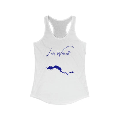 Idaho  Lake  Walcott  Racerback-Tank  front  position  view  from  front  solid  white.webp