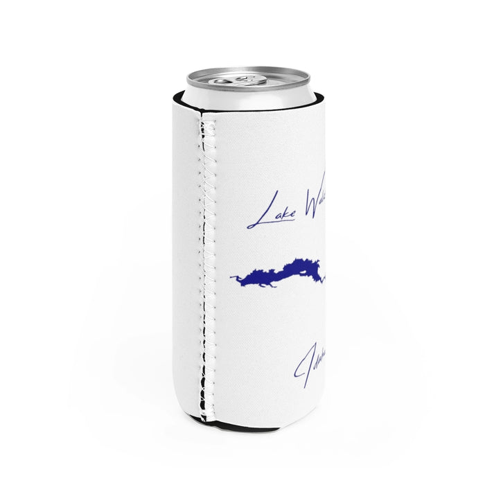 Idaho  Lake  Walcott  Slim  Can  Koozie  all  position  view  from  right  white.webp