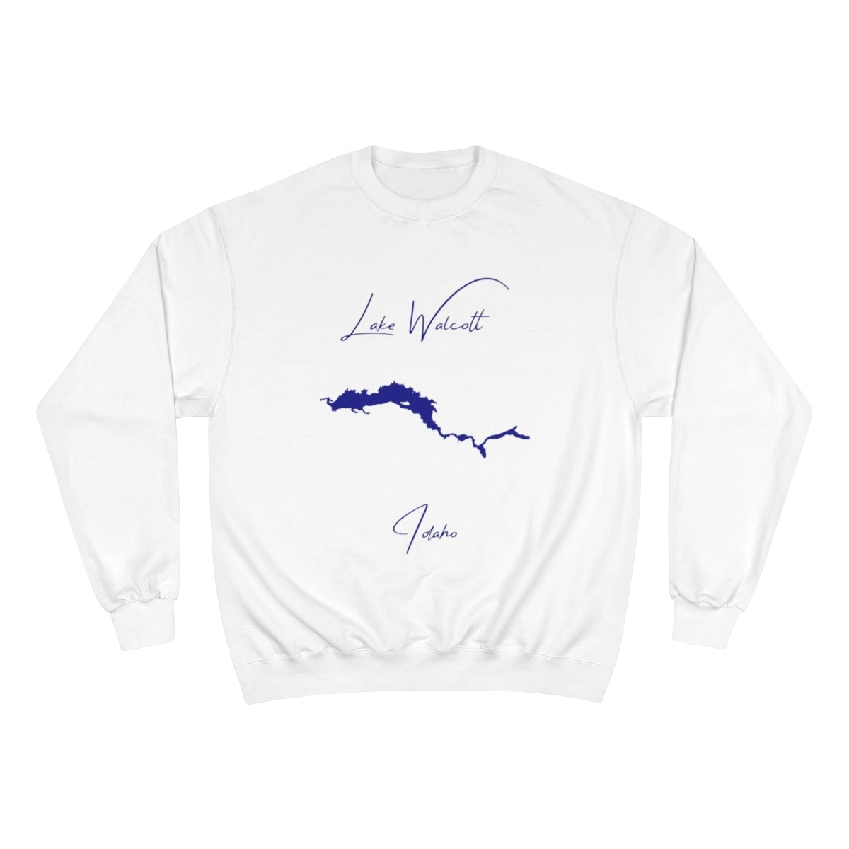 Idaho  Lake  Walcott  Sweatshirt  front  position  view  from  front  white.webp