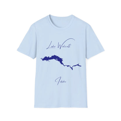 Idaho  Lake  Walcott  T-shirt  front  position  view  from  front  light  blue.webp