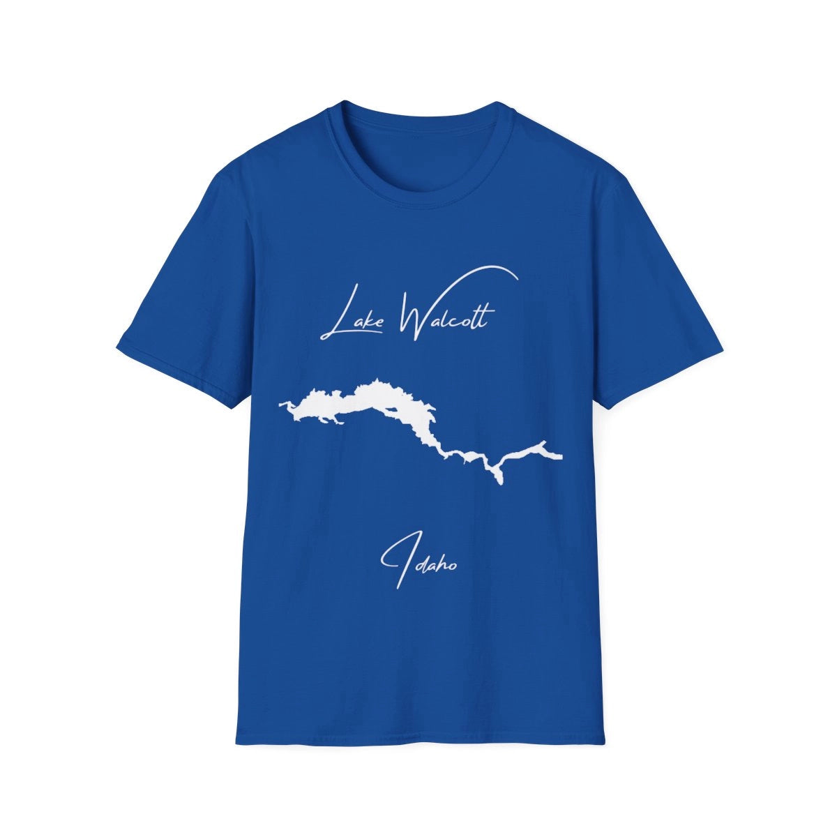 Idaho  Lake  Walcott  T-shirt  front  position  view  from  front  royal.webp