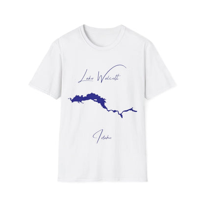 Idaho  Lake  Walcott  T-shirt  front  position  view  from  front  white.webp