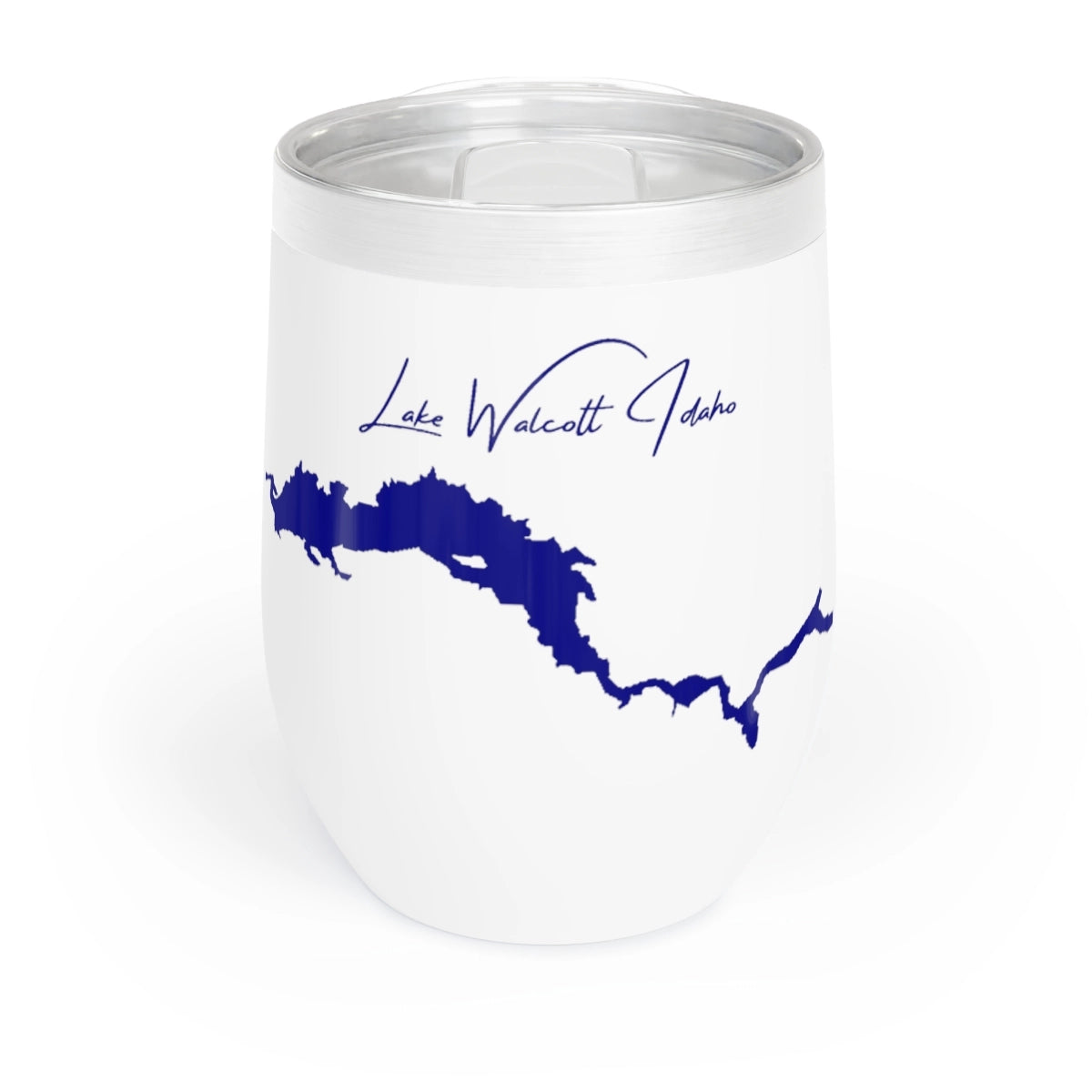 Idaho  Lake  Walcott  Wine  Tumbler  front  position  view  from  front  white.webp