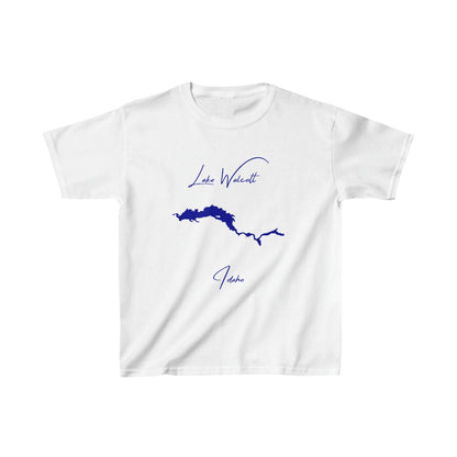 Idaho  Lake  Walcott  Youth  T-shirt  front  position  view  from  front  white.webp