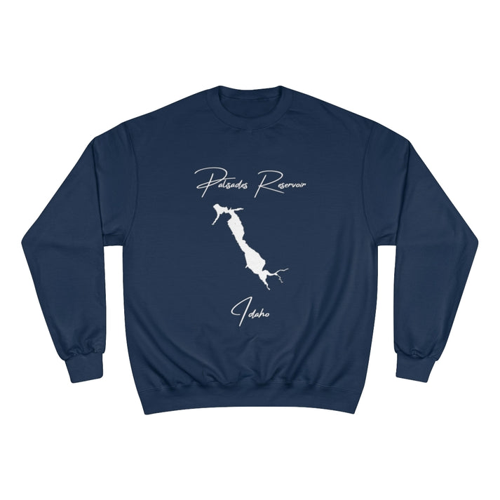 Idaho  Palisades  Reservoir  Sweatshirt  front  position  view  from  front  navy.webp