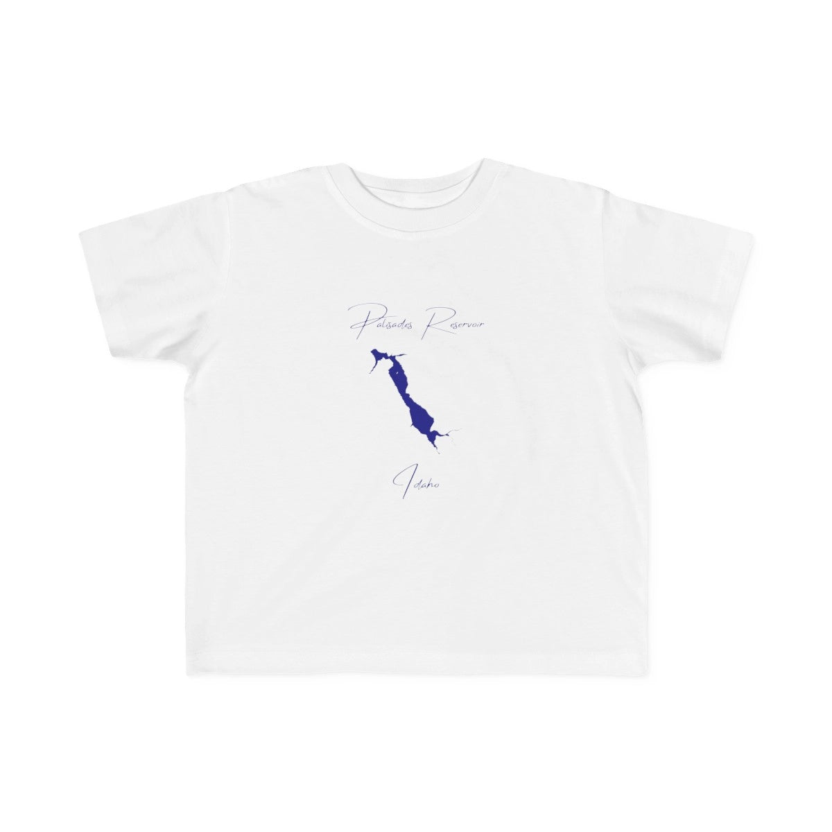 Idaho  Palisades  Reservoir  Toddler  T-shirt  front  position  view  from  front  white.webp