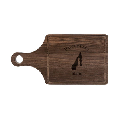 Idaho  Payette  Lake  Engraved  Cutting  Board  front  position  view  from  front  walnut.webp