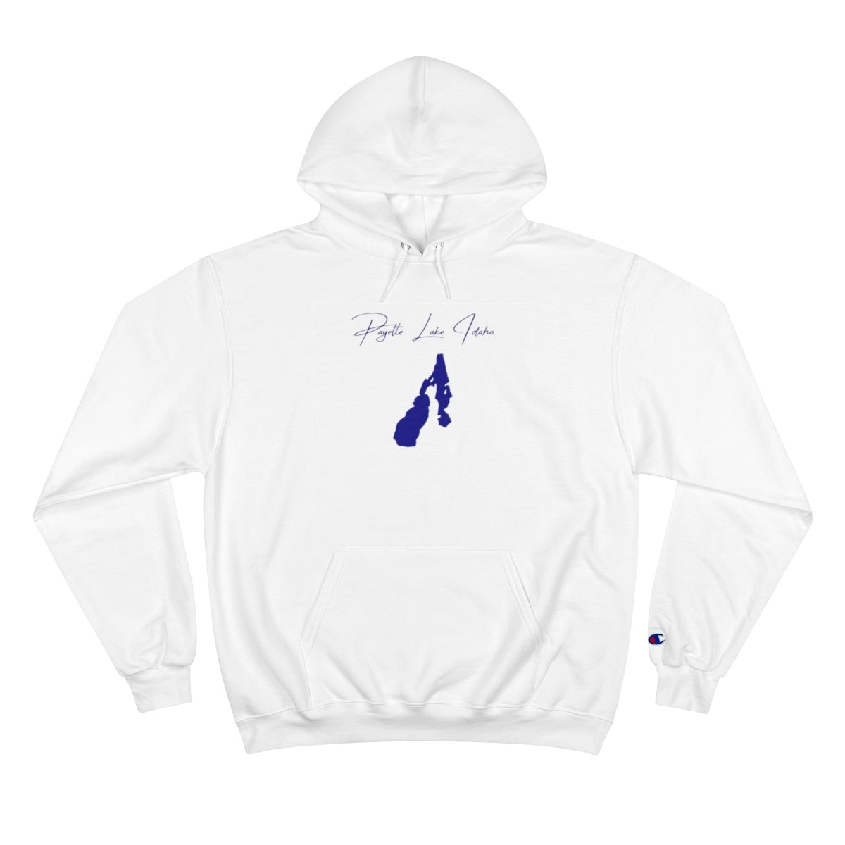 Idaho  Payette  Lake  Hoodie  front  position  view  from  front  white.webp