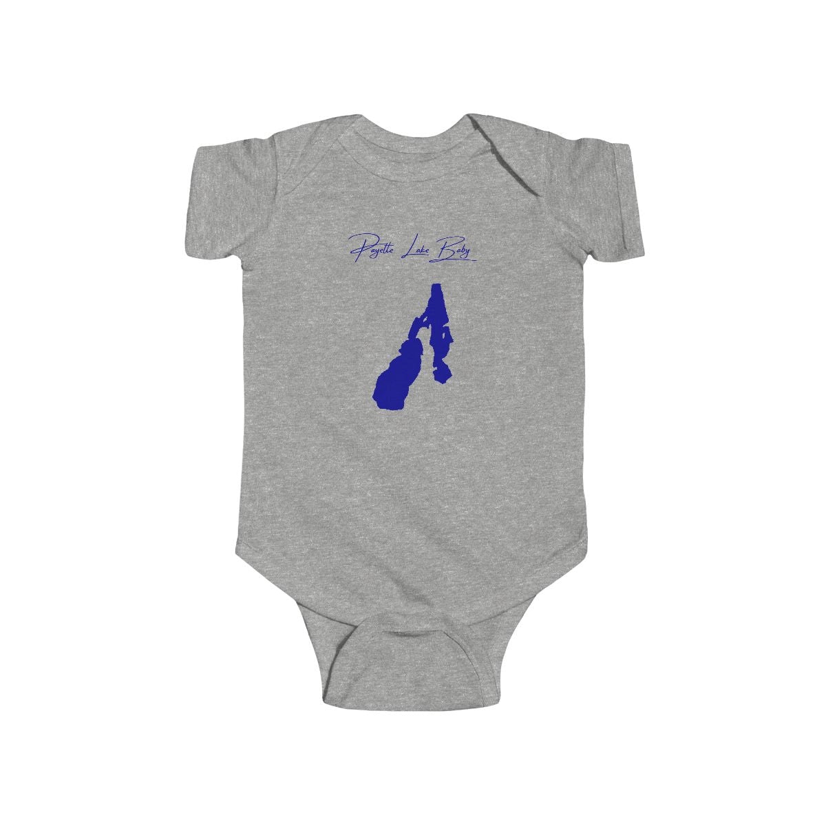 Idaho  Payette  Lake  Onesie  front  position  view  from  front  heather.webp