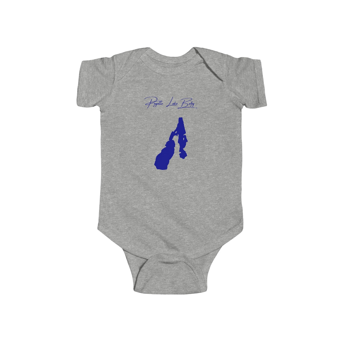 Idaho  Payette  Lake  Onesie  front  position  view  from  front  heather.webp