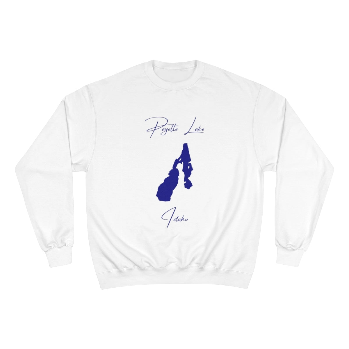 Idaho  Payette  Lake  Sweatshirt  front  position  view  from  front  white.webp