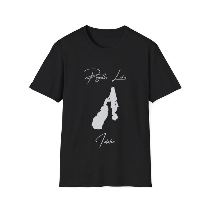 Idaho  Payette  Lake  T-shirt  front  position  view  from  front  black.webp