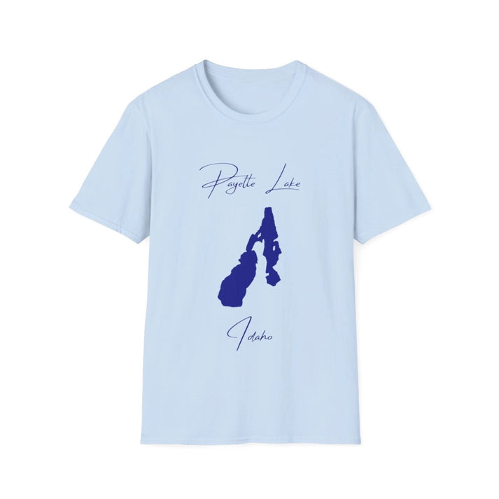 Idaho  Payette  Lake  T-shirt  front  position  view  from  front  light  blue.webp
