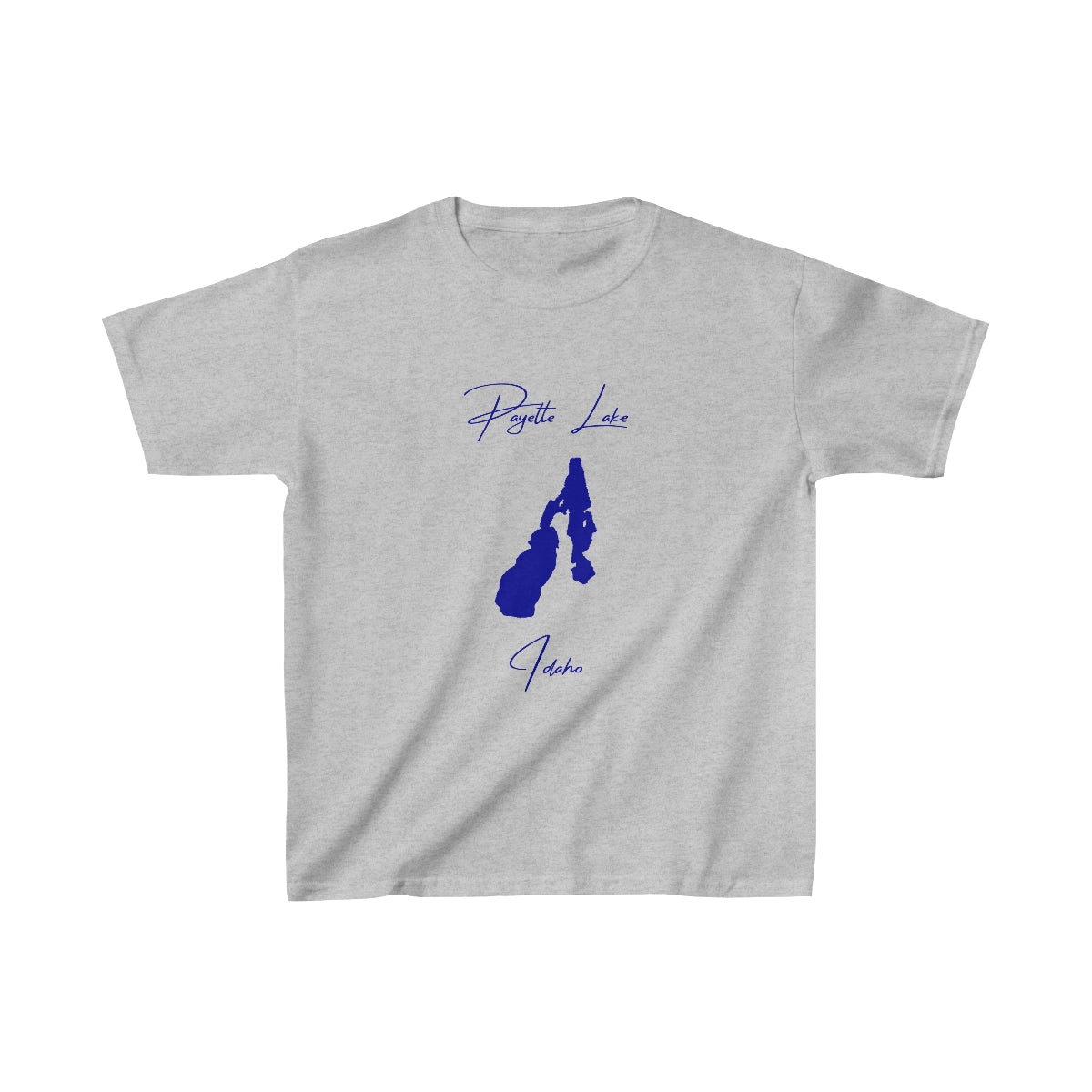 Idaho  Payette  Lake  Youth  T-shirt  front  position  view  from  front  sport  grey.webp