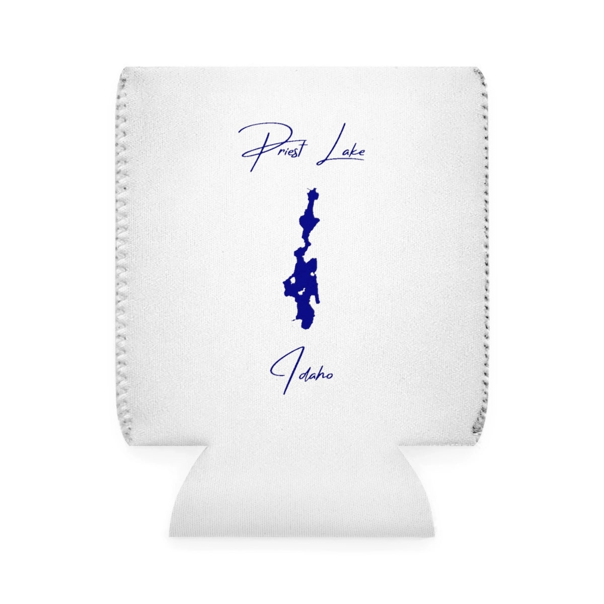 Idaho  Priest  Lake  Can  Koozie  front  position  view  from  front-1  white.webp