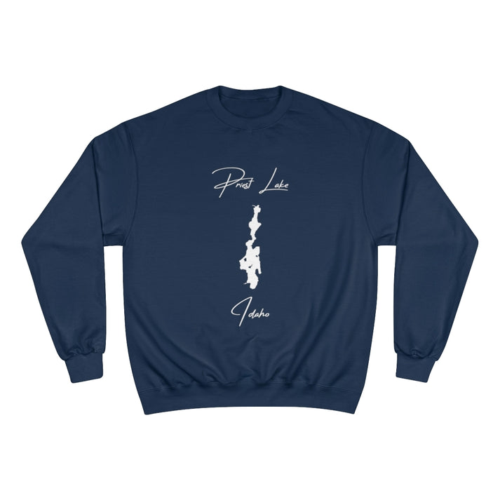 Idaho  Priest  Lake  Sweatshirt  front  position  view  from  front  navy.webp