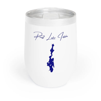 Idaho  Priest  Lake  Wine  Tumbler  front  position  view  from  front  white.webp