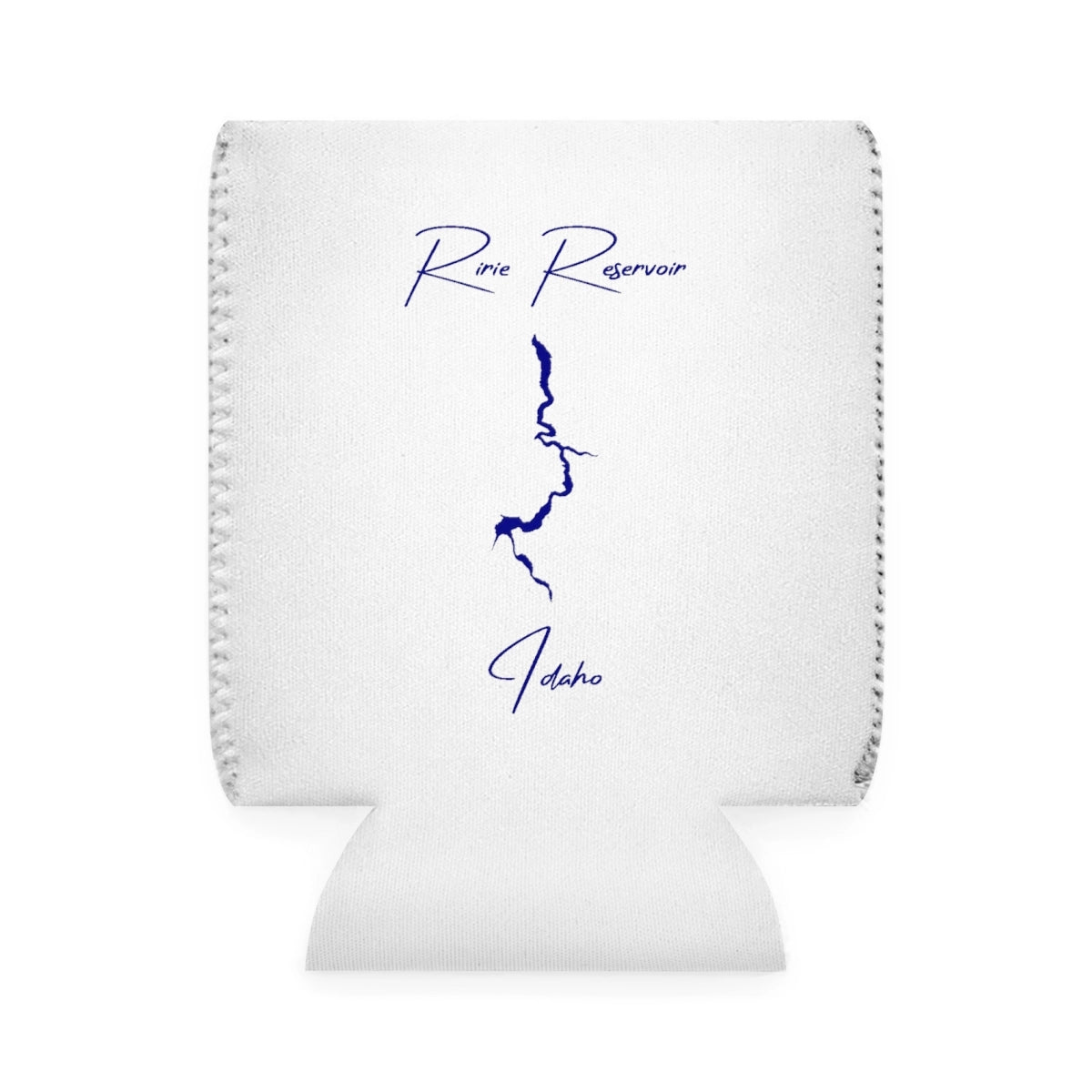 Idaho  Ririe  Reservoir  Can  Koozie  front  position  view  from  front-1  white.webp