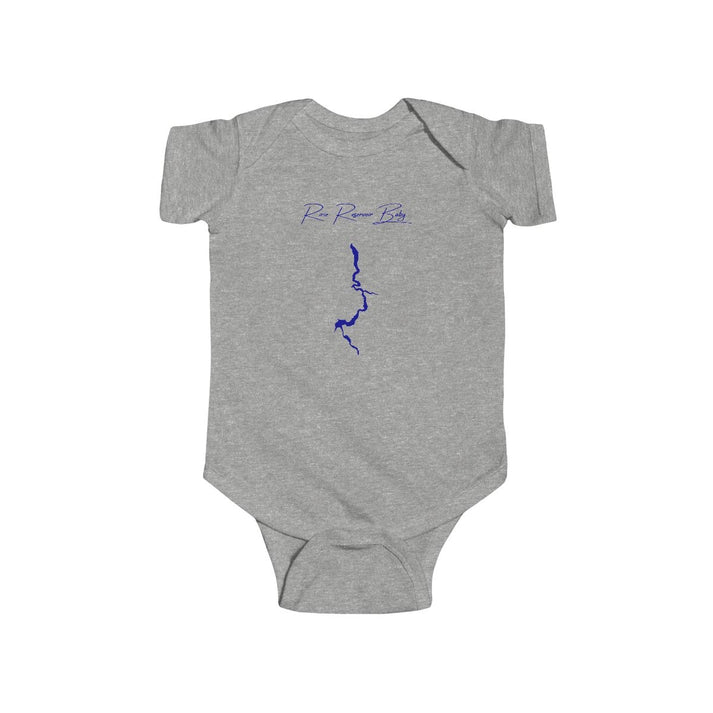 Idaho  Ririe  Reservoir  Onesie  front  position  view  from  front  heather.webp