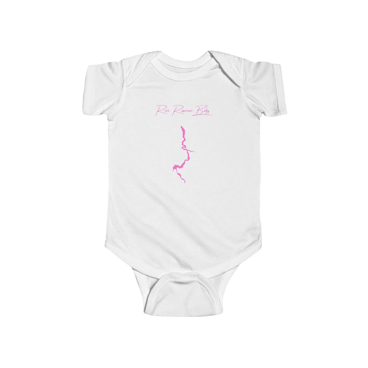 Idaho  Ririe  Reservoir  Onesie  front  position  view  from  front  white.webp