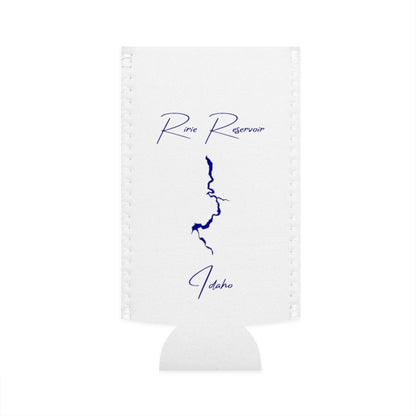 Idaho  Ririe  Reservoir  Slim  Can  Koozie  front  position  view  from  flat-front  white.webp
